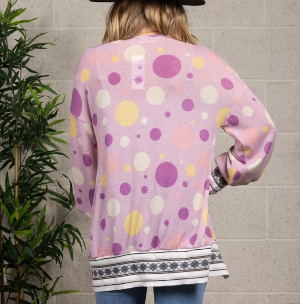 Blumin Apparel Polka Dot Button-Down Cardigan - NWOT💐 - Picture 4 of 8